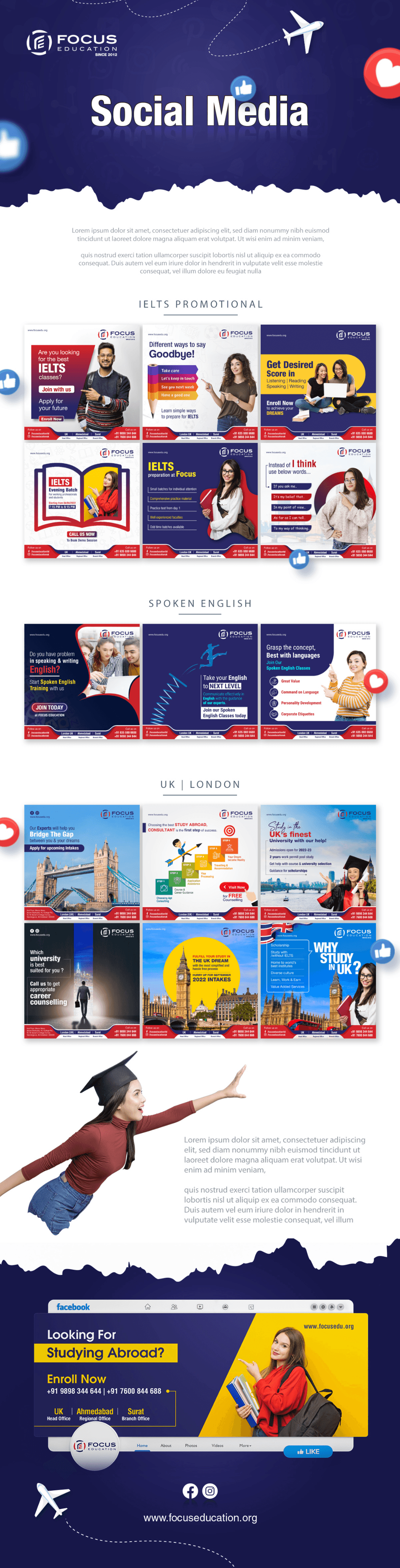 Focus Education Social Media Campaign